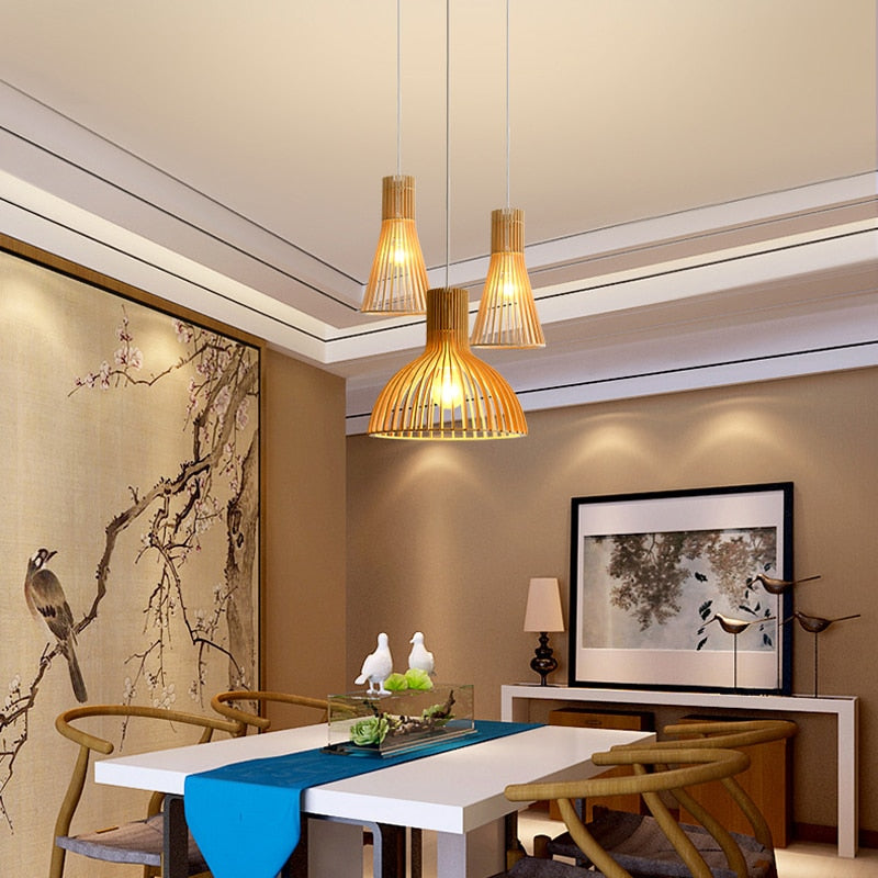 Modern Wooden Pendant Lamp Hothomegadgets