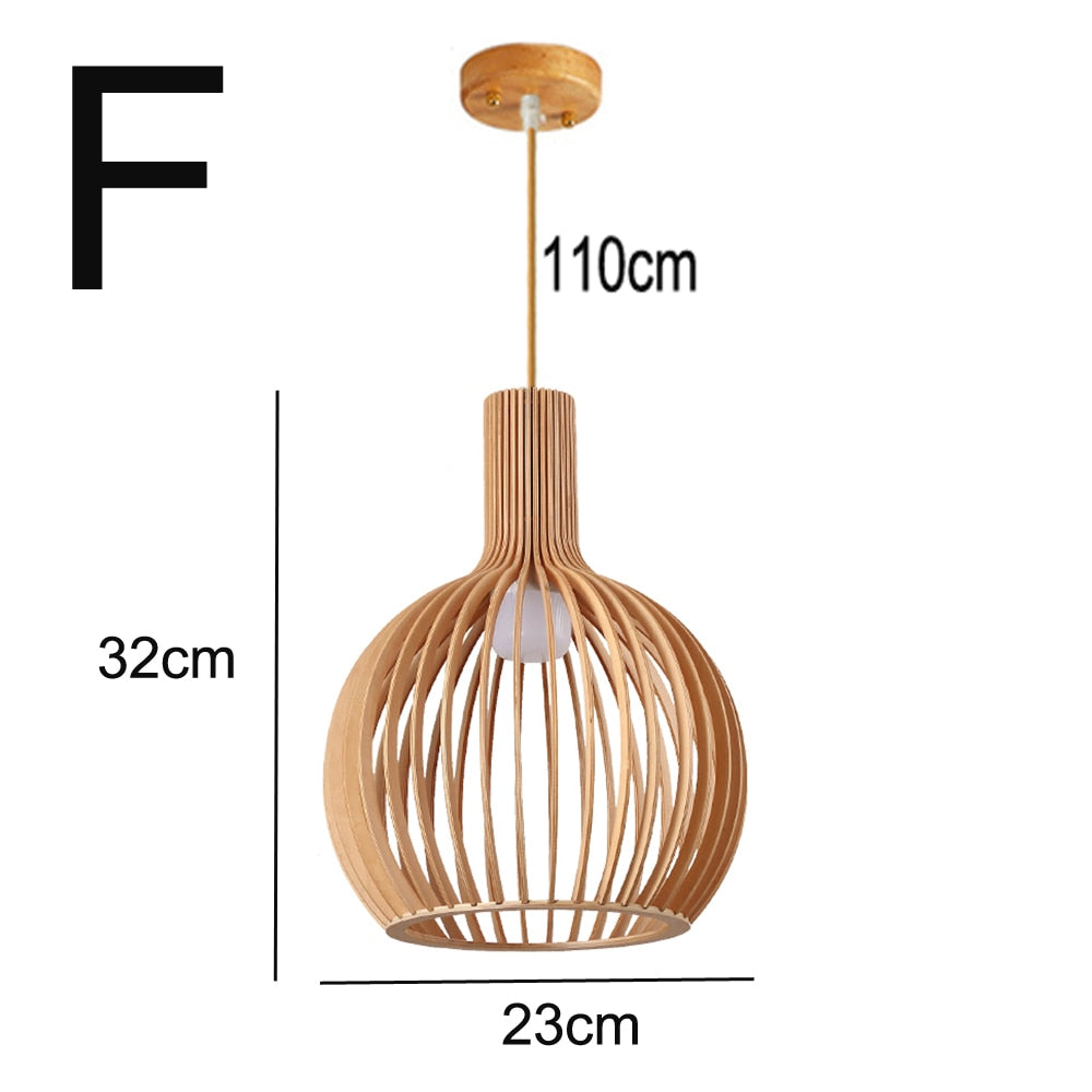 Modern Wooden Pendant Lamp Hothomegadgets
