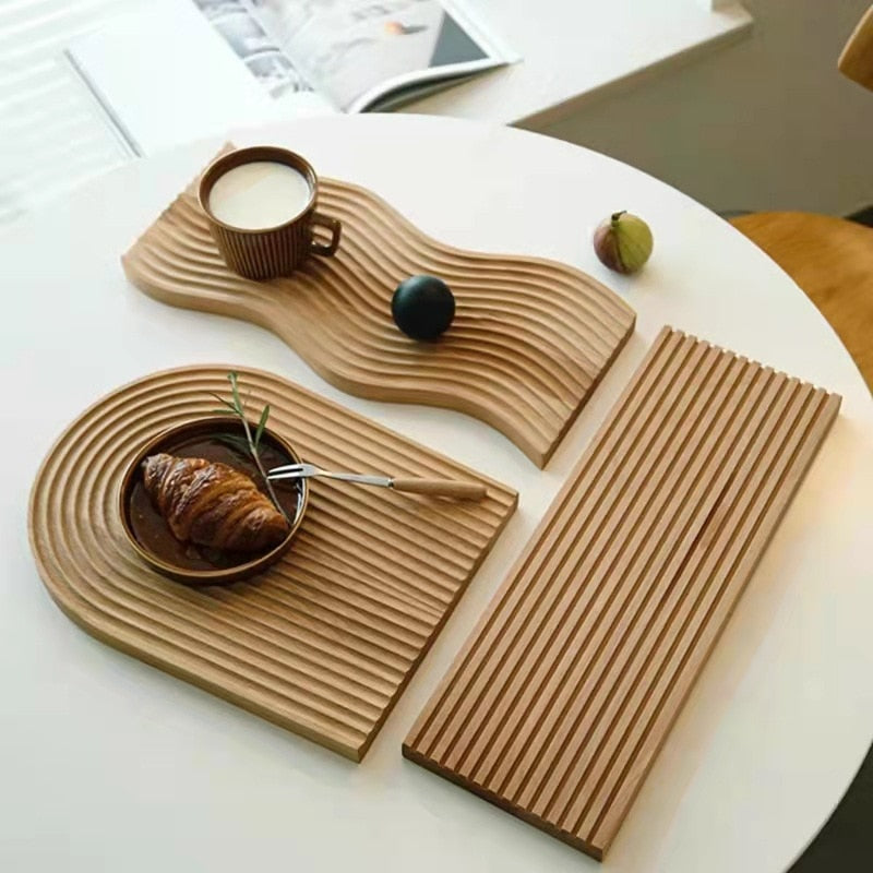 Nordic Groove Wooden Tray HotHomeGadgets