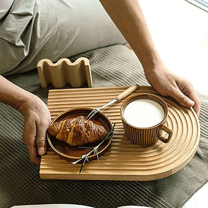 Nordic Groove Wooden Tray HotHomeGadgets