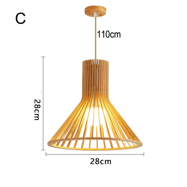 Modern Wooden Pendant Lamp Hothomegadgets