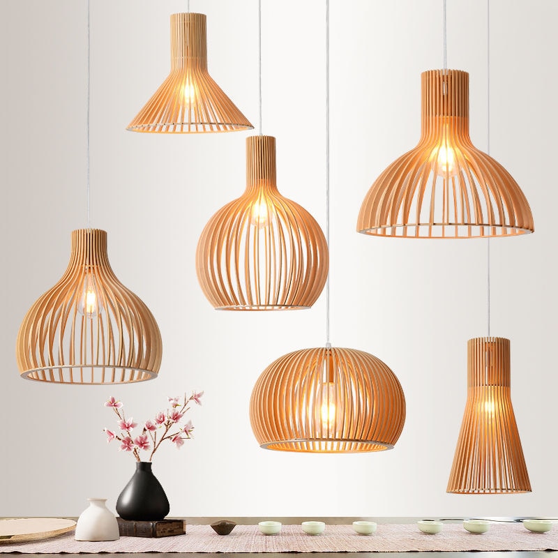 Modern Wooden Pendant Lamp Hothomegadgets