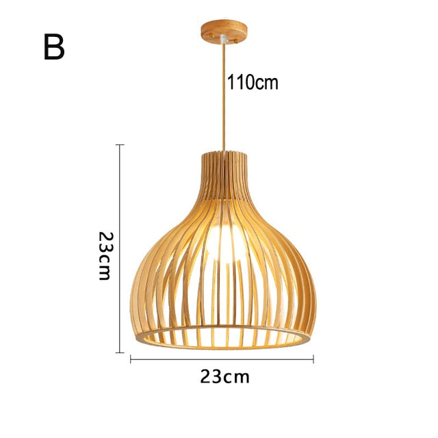 Modern Wooden Pendant Lamp Hothomegadgets