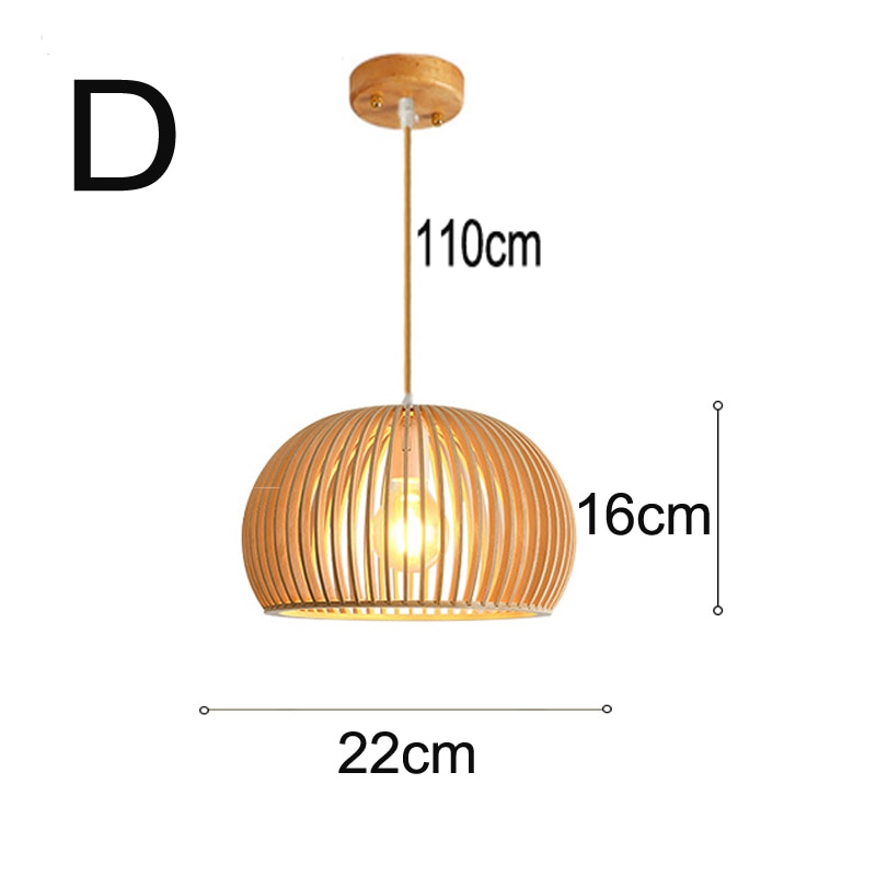 Modern Wooden Pendant Lamp Hothomegadgets
