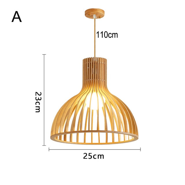 Modern Wooden Pendant Lamp Hothomegadgets