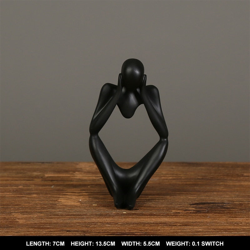 Nordic Abstract Thinker Statue HotHomeGadgets