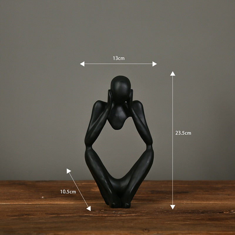 Nordic Abstract Thinker Statue HotHomeGadgets