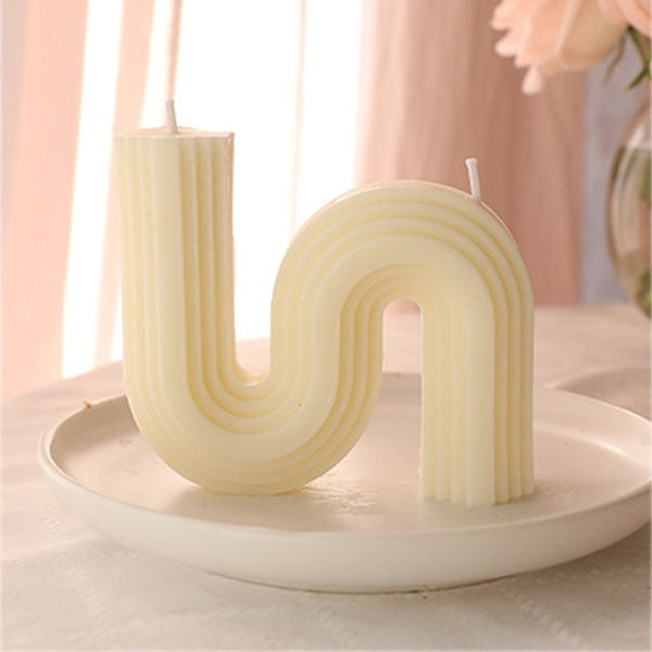 U-Shaped Geometric Scented Candle HotHomeGadgets