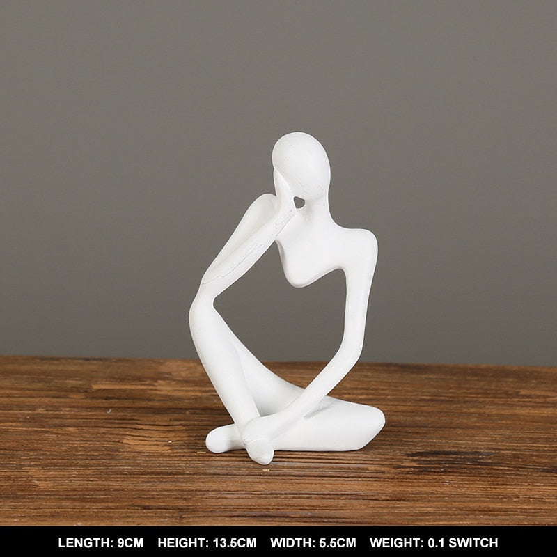 Nordic Abstract Thinker Statue HotHomeGadgets