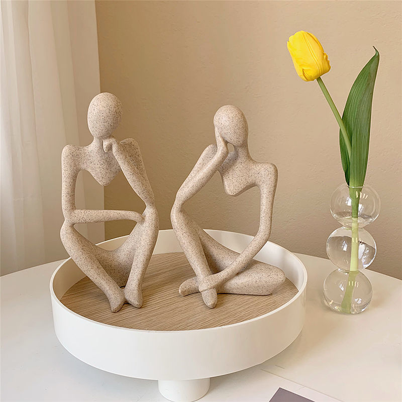 Nordic Abstract Thinker Statue HotHomeGadgets