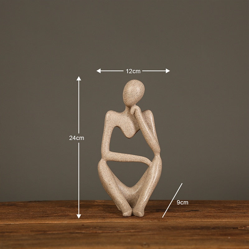 Nordic Abstract Thinker Statue HotHomeGadgets