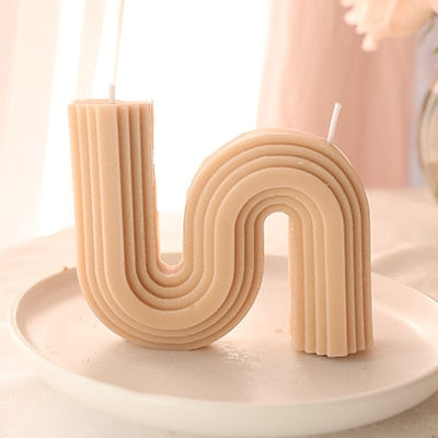 U-Shaped Geometric Scented Candle HotHomeGadgets