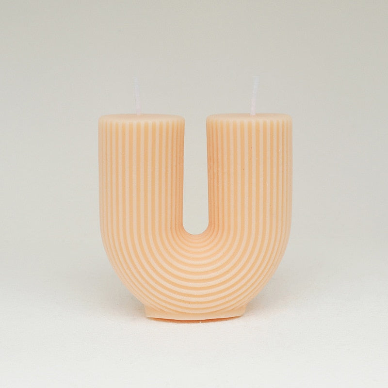 U-Shaped Geometric Scented Candle HotHomeGadgets