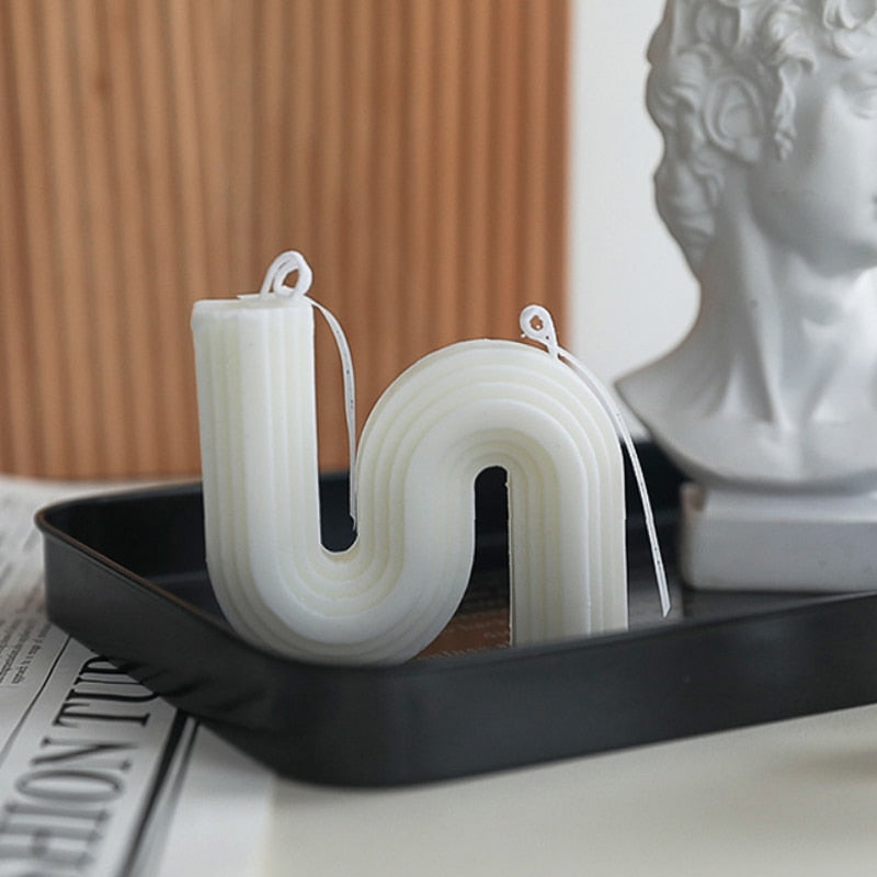 U-Shaped Geometric Scented Candle HotHomeGadgets