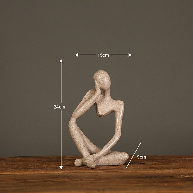 Nordic Abstract Thinker Statue HotHomeGadgets