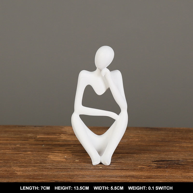 Nordic Abstract Thinker Statue HotHomeGadgets