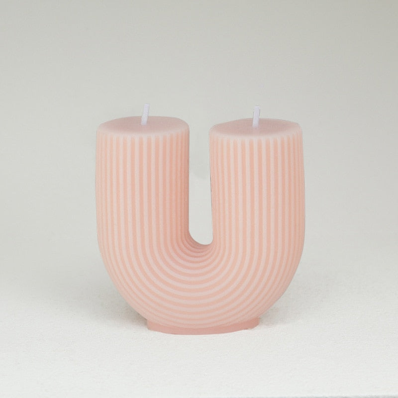 U-Shaped Geometric Scented Candle HotHomeGadgets