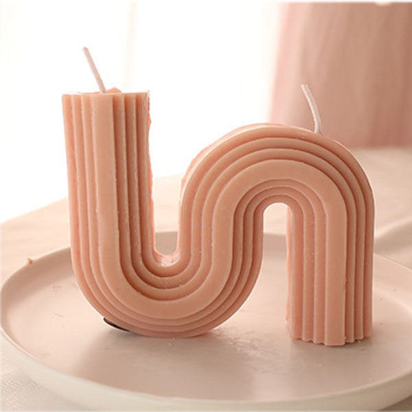 U-Shaped Geometric Scented Candle HotHomeGadgets