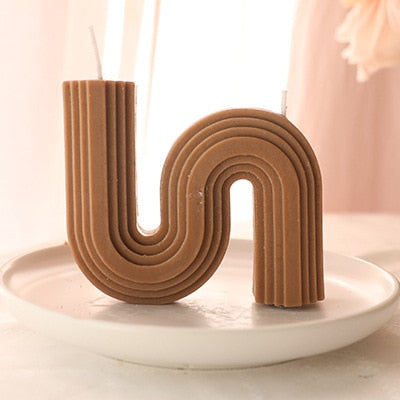 U-Shaped Geometric Scented Candle HotHomeGadgets