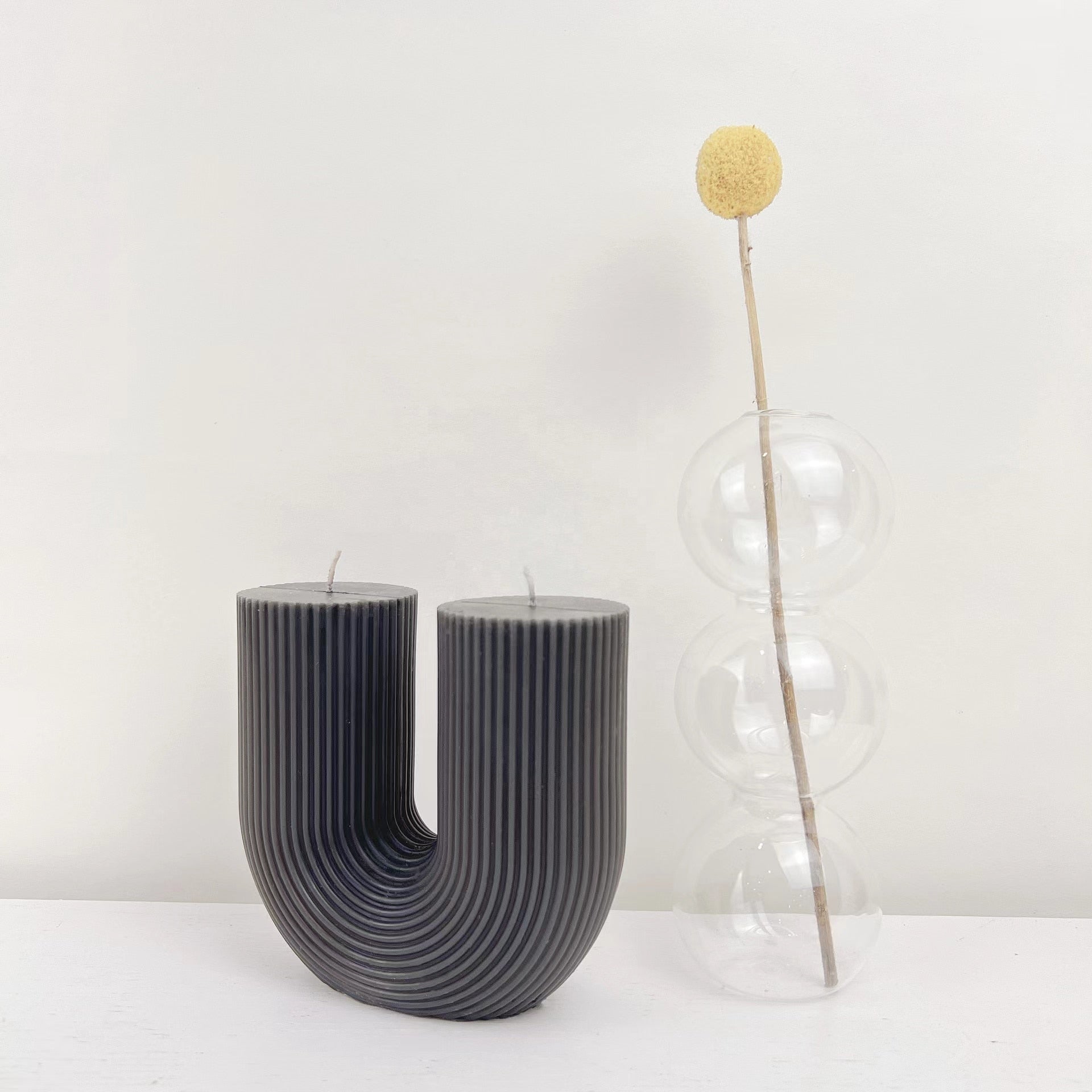 U-Shaped Geometric Scented Candle HotHomeGadgets