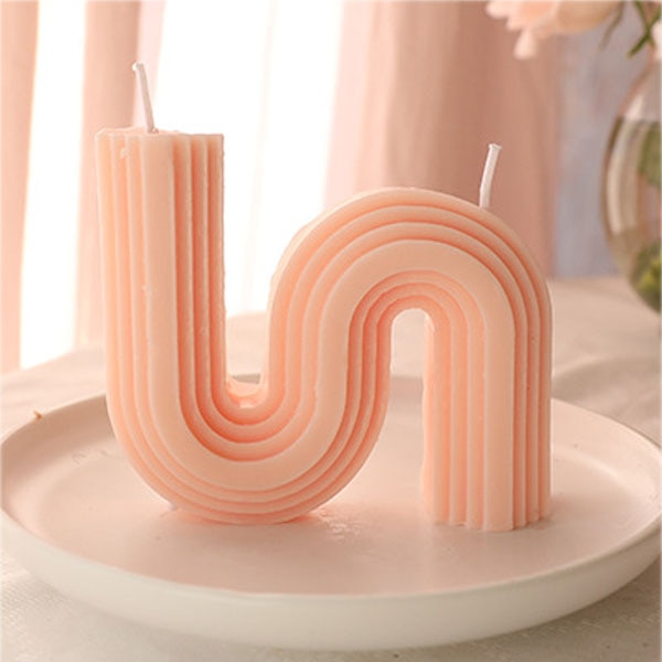 U-Shaped Geometric Scented Candle HotHomeGadgets