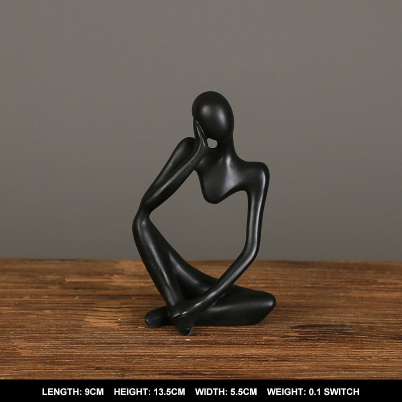 Nordic Abstract Thinker Statue HotHomeGadgets