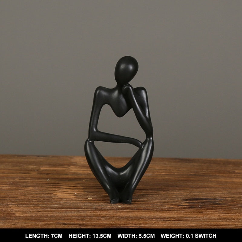 Nordic Abstract Thinker Statue HotHomeGadgets
