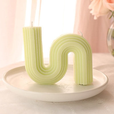 U-Shaped Geometric Scented Candle HotHomeGadgets