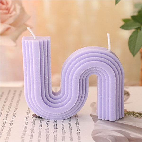 U-Shaped Geometric Scented Candle HotHomeGadgets