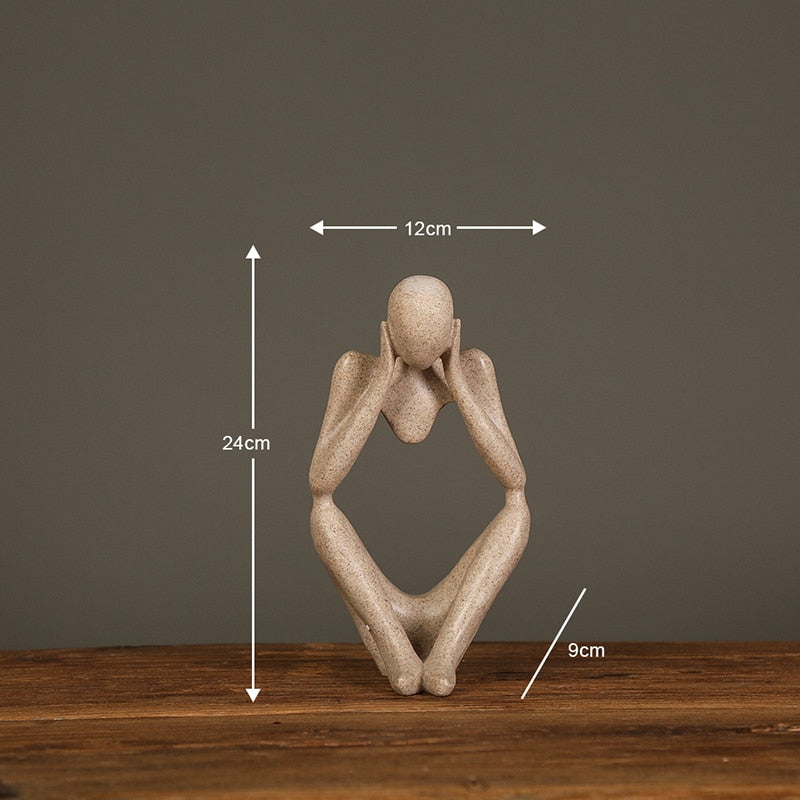 Nordic Abstract Thinker Statue HotHomeGadgets