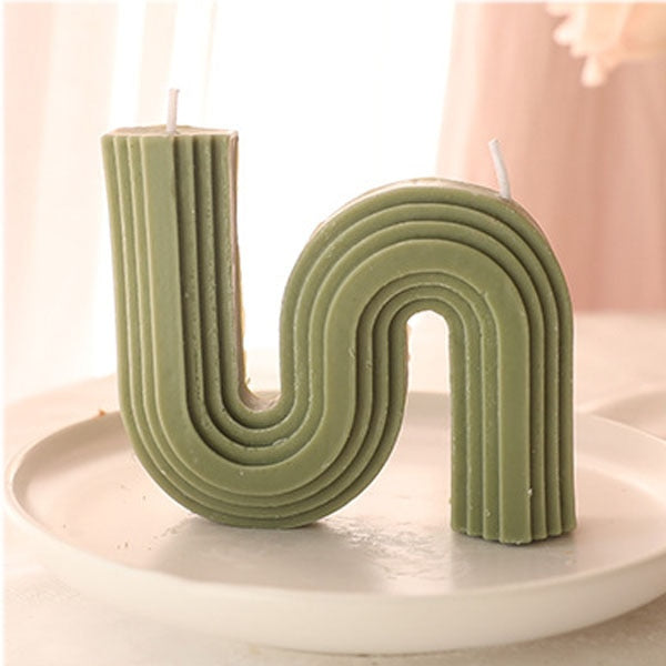U-Shaped Geometric Scented Candle HotHomeGadgets