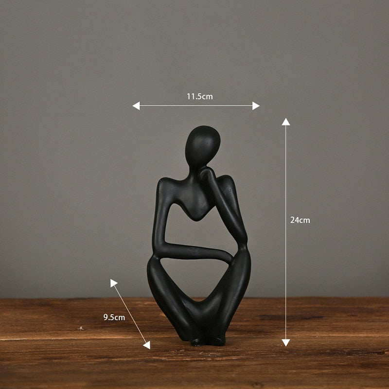 Nordic Abstract Thinker Statue HotHomeGadgets