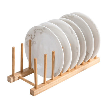 Bamboo Dish Plate Rack