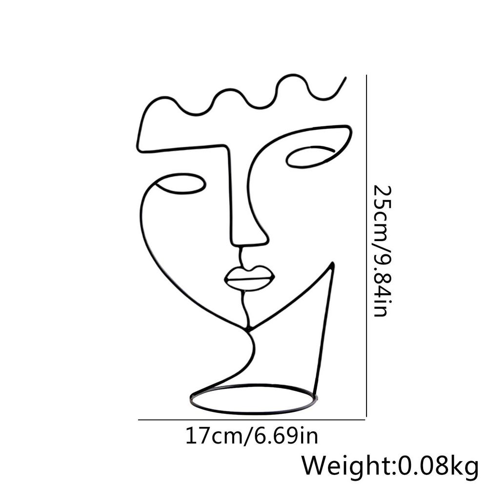 Face Abstract Metal Art HotHomeGadgets