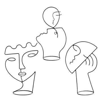 Face Abstract Metal Art